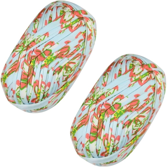 T-Shirt Yarn Elastic Fabric Crochet Cloth Yarn for DIY Knitting, Spaghetti Yarn Thick Knitting Yarn for Hand DIY Bag Blanket Cushion Crocheting Projects,Home Decor