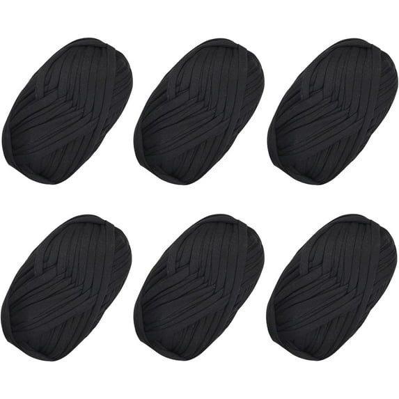 T-Shirt Yarn Elastic Fabric Crochet Cloth Yarn for DIY Knitting, Spaghetti Yarn Thick Knitting Yarn for Hand DIY Bag Blanket Cushion Crocheting Projects,Home Decor