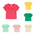 thumbnail image 1 of T Shirt for Girls Crew Neck Short Sleeve Red Shirt Girls Oversized Girls Top 4-5 Years, 1 of 5