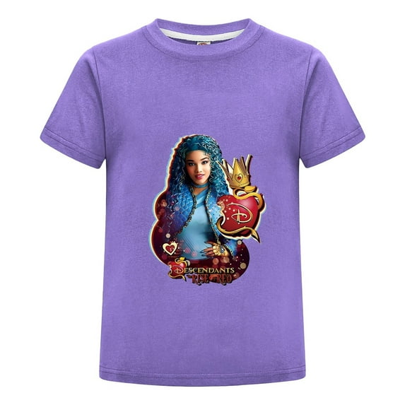 T-Shirt for Kids – Descendants 4 Red Character Design Short Sleeve Tee