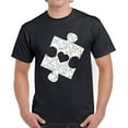 thumbnail image 1 of T-Shirt for Men Autism Awareness Shirt - Puzzle Distressed Mens Top Graphic Tee - S M L XL 2XL 3XL 4XL 5XL, 1 of 2
