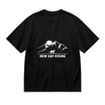 thumbnail image 1 of T Shirt for Men, New Day Rising,Cat Mountain Print, Vintage Graphic Tees Men, 23986049,XXL, 1 of 8