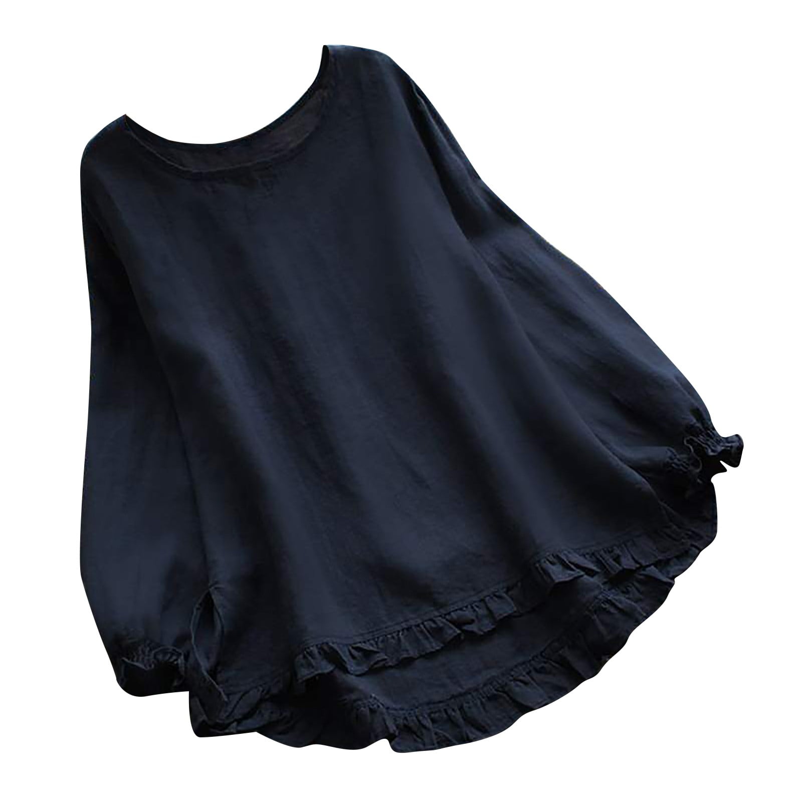 ruffle bottom t shirt