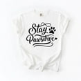 thumbnail image 1 of T-Shirt or Long Sleeve Shirt, Uplifting Pet Lover Tee with Paw Print Graphic for Dog Moms, 1 of 5