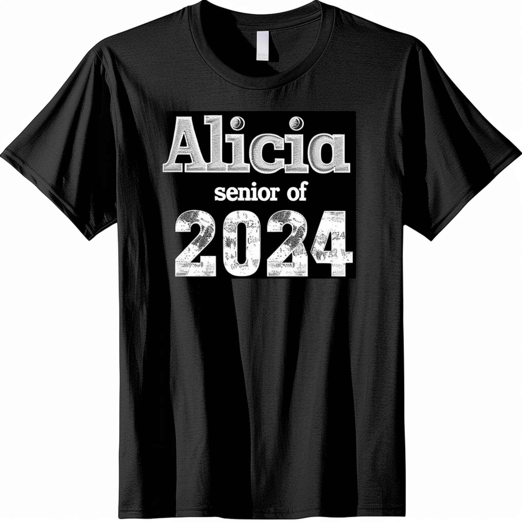 T Shirt With Alicia Senior Class Of 2024 High Res Photo Grey t-shirt-with-alicia-senior-class-of-2024-high-res-photo-grey