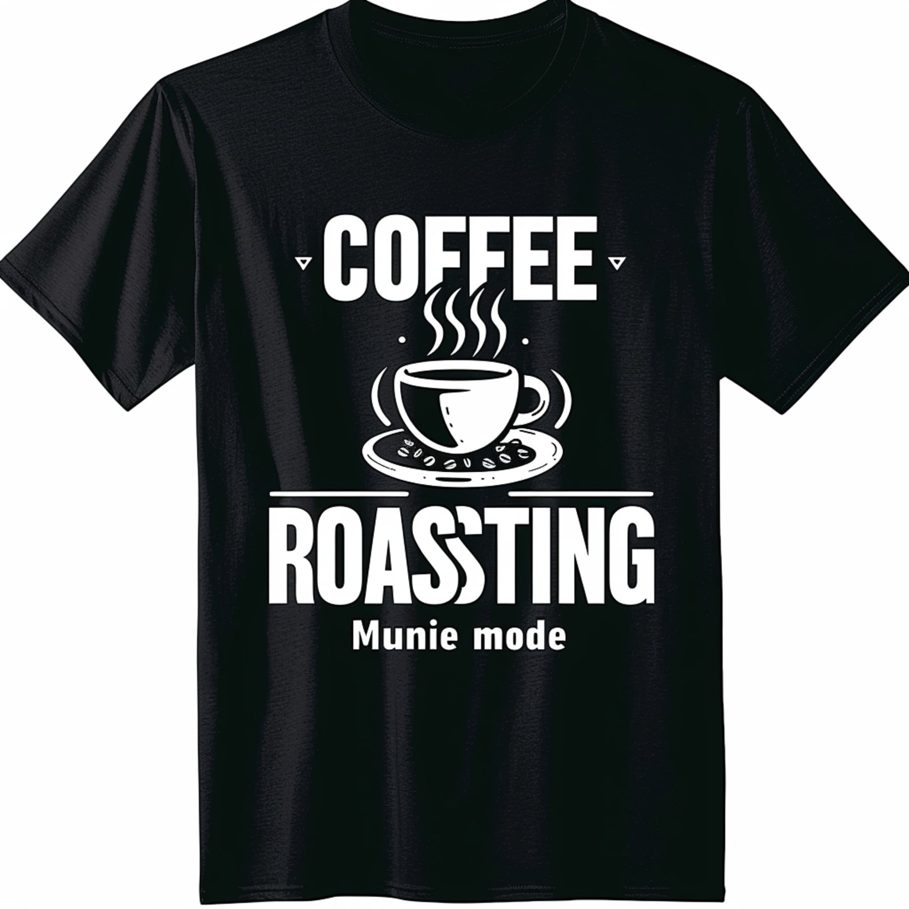 T Shirt with COFFEE ROASTING Munie Mode Design Stylish Trendy and ...