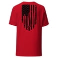 thumbnail image 1 of T-Shirt with Flag and Bullets (Red, S), 1 of 2