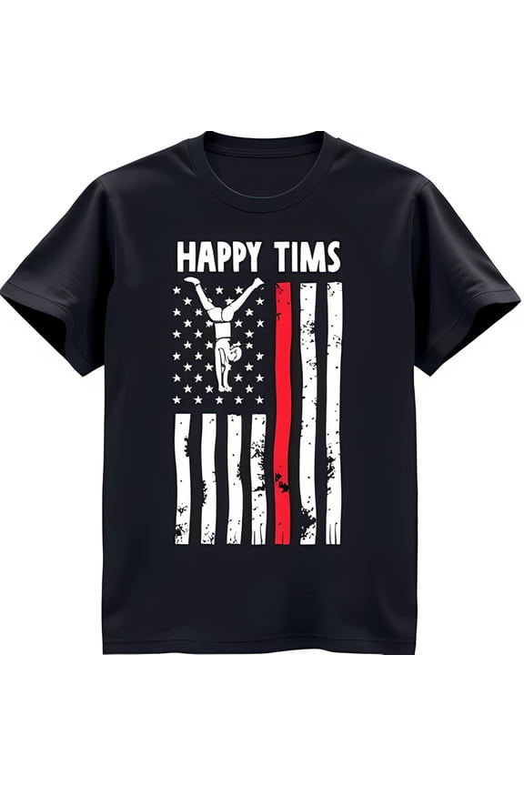 T-Shirt with Handstand Happy Tims Design