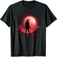 thumbnail image 1 of T-Shirt with Red Moon Design Strength & Resilience Graphic Tee, 1 of 5