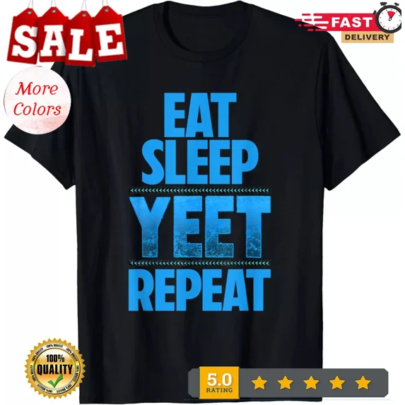 T-Shirts|Eat Sleep Yeet Repeat Vintage Jey Uso Yeet Apparel Saying T-Shirt