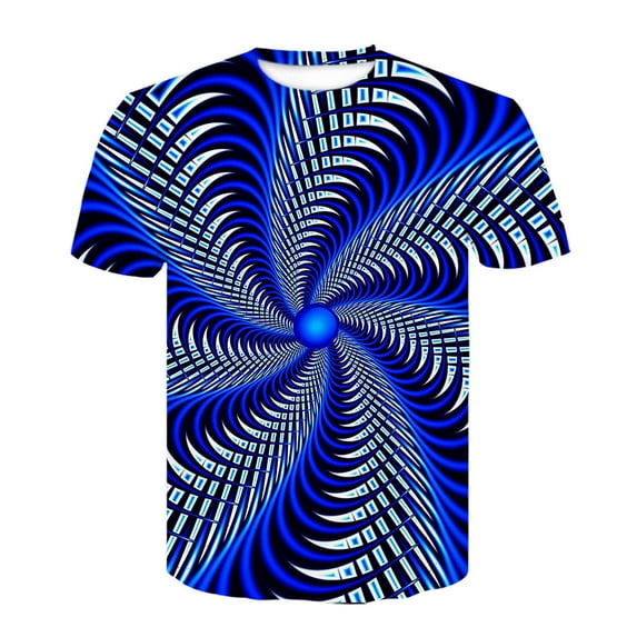 T-Shirts For Men Men's Fashion 3D Print T Shirts Funny Graphics Pattern Crew Neck Short Sleeve Tees Mens T Shirt