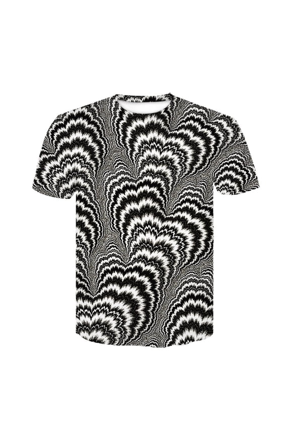 T-Shirts For Men Men's Fashion 3D Print T Shirts Funny Graphics Pattern Crew Neck Short Sleeve Tees Mens T Shirt