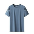thumbnail image 1 of T-Shirts For Men Quick Drying Short Sleeved Thin Fitness Workout Running T Shirt Fashion Versatile Pullover Tshirt, 1 of 8