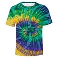 thumbnail image 1 of T Shirts For Men Tie Dye Digital 3D Print Short Sleeve T-Shirt, 1 of 7