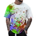 thumbnail image 1 of T Shirts For Men Tie-Dye Short Sleeved Crew Neck T Shirt Summer Casual Tee Tops, 1 of 3
