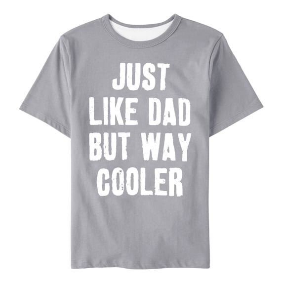 T Shirts For Teen Girls Clothing Summer Father'S Day Letter Printing T Shirt Round Neck Casual Girls Short Sleeve T Shirt For 11-12 Years