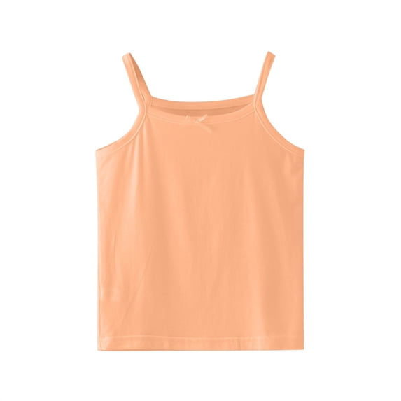 T Shirts For Toddler Girls Summer Breathable Loose Solid Bowknot Spaghetti Sleeveless Sofe Comfortable Casual Kids Baby Party Tshirt