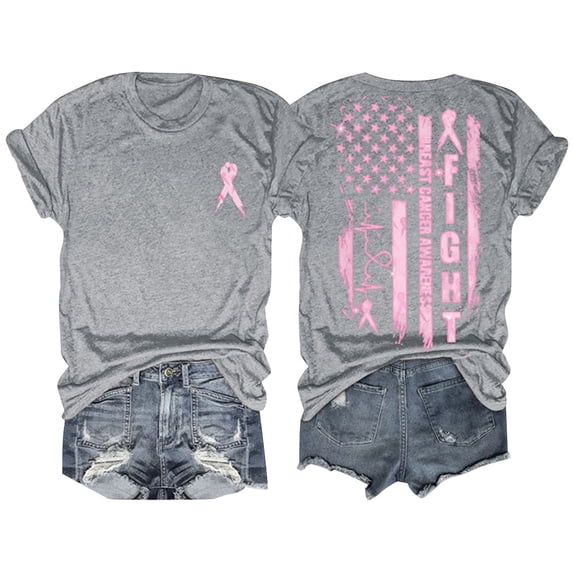T-Shirts For Women Breast Cancer Awareness Breast Cancer Awareness T Shirt Womens Tops