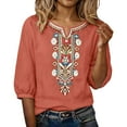 thumbnail image 1 of T Shirts For Women Fashion Fashionable Casual Solid Color Pleated Cotton And Linen Tops Shirts And T Shirts T Shirt, 1 of 7