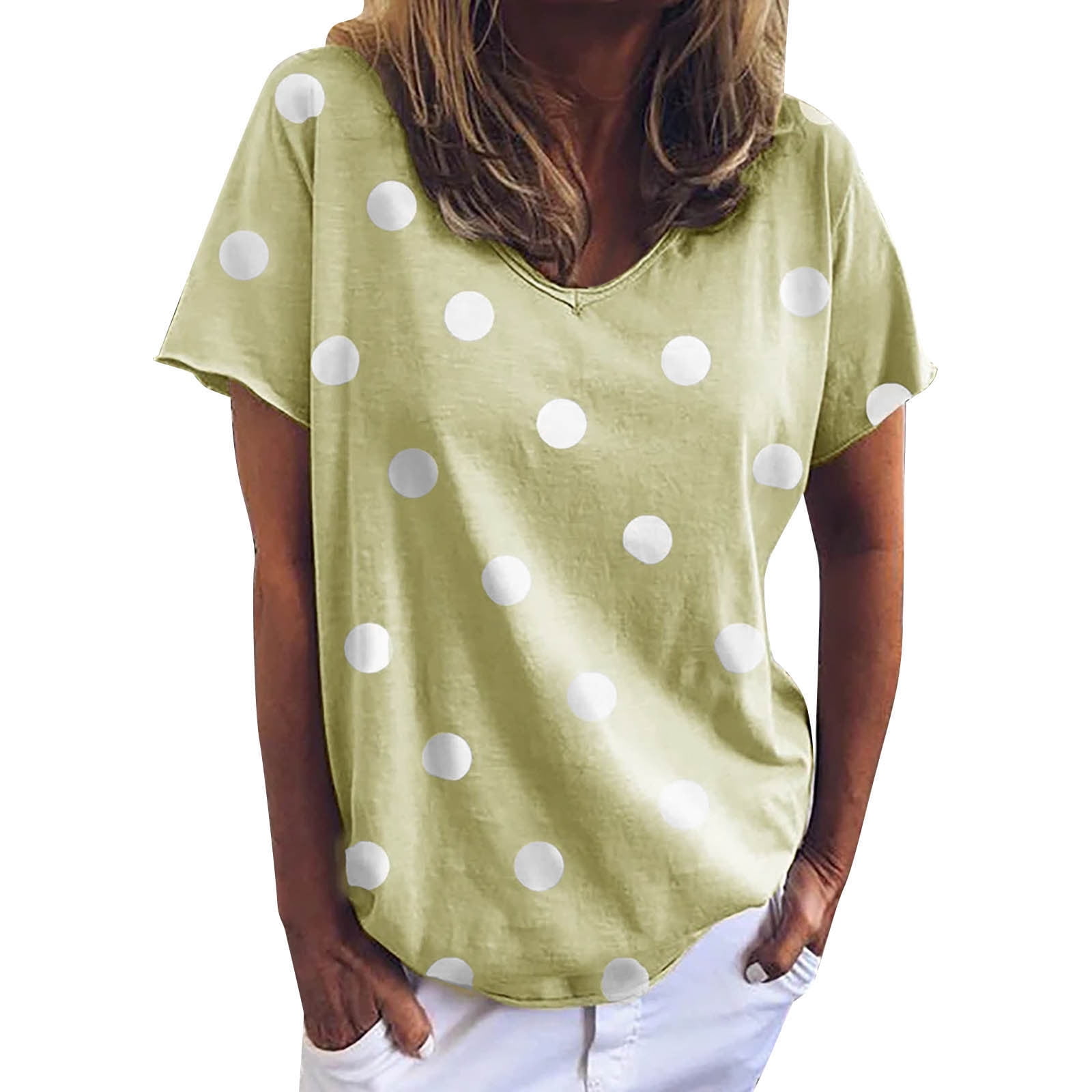 polka dot t shirts women's