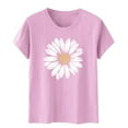 thumbnail image 1 of T-Shirts For Women I Simple Printing Europe And The United States Men And Round Neck T Shirt Womens Tops, 1 of 4