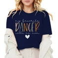 thumbnail image 1 of T Shirts For Women My Favorite Dancer Call Me Mom Shirt Dance Mom Shirt Summer Casual Tee Tops, 1 of 3
