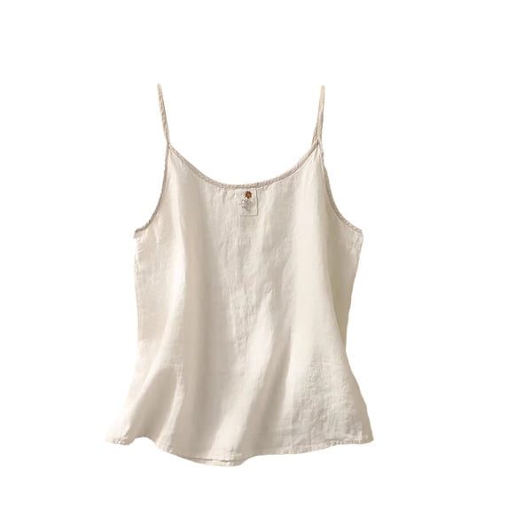 T Shirts For Women Womens Tops Cotton Linen Camisole Tank Tops Causal O Neck Sleeveless Top Summer Loose Fit Spaghetti Strap Shirts Tees