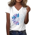 thumbnail image 1 of T Shirts For Women Womens Tops Graphic Shirts Sunflower Pattern Print Crew Neck Short Sleeve Tees Loose Tshirts Cute Casual Teacher Outfits, 1 of 5