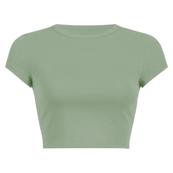 T Shirts For Women Womens Tops Round Neck Summer Solid Color Short T Shirt
