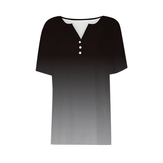 T Shirts For Women Womens Tops Summer Vacation Fashion V Neck Short Sleeved Shirt Casual Loose Comfortable Tunic