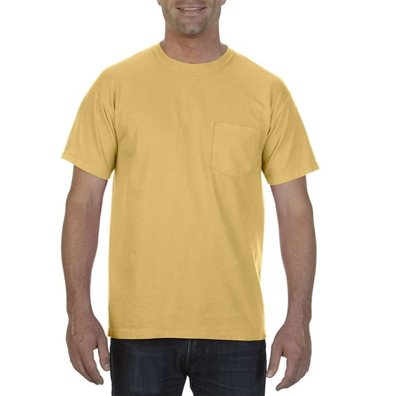 T-Shirts Garment Dyed Heavyweight Ringspun Short Sleeve Shirt with a Pocket