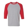 thumbnail image 1 of T-Shirts Heavy Cotton Three-Quarter Raglan Sleeve Baseball T-Shirt, 1 of 5