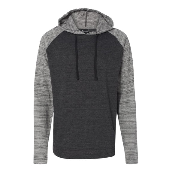 T-Shirts - Long Sleeve Yarn-Dyed Raglan Hooded Pullover