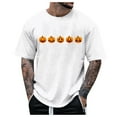 thumbnail image 1 of T Shirts for Man Scary Carved Pumpkin Face Coffee T Shirt Shirt Pack Men Tall Shirts for Men Speed Turtle Neck Sports Man Dry Blend Mens Size Medium Mens White S, 1 of 4