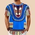 thumbnail image 1 of T Shirts For Men Big And Tall Pattern Print Casual Loose Crew Neck Short Sleeve T Shirt Comfortable 2026 Spring Summer Fall Work Tee Pullover Outfits Blue XL, 1 of 4