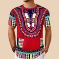 thumbnail image 1 of T Shirts For Men Big And Tall Pattern Print Casual Loose Crew Neck Short Sleeve T Shirt Comfortable 2026 Spring Summer Fall Work Tee Pullover Outfits Red XL, 1 of 4