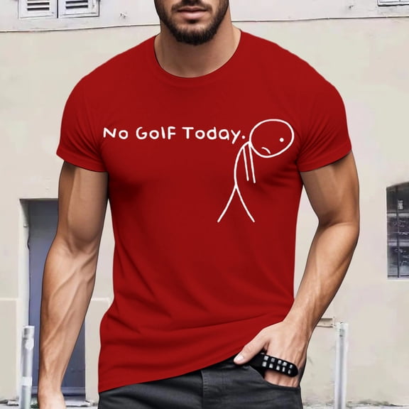 T Shirts For Men Funny Letter Print Loose Fashion Casual Lightweight Crew Neck Short Sleeve T Shirt Spring Summer Fall Basic Work Tee Vacation Clothes Red S