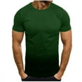 thumbnail image 1 of T Shirts for Men S-4X Big & Tall Short Sleeve Pullover Tshirts Shirt Plus Size Casual Crewneck Gradient Printed Basic Slim Workout Tees Tops, 1 of 3
