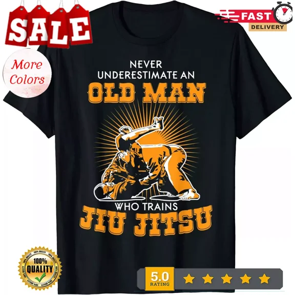 T-Shirts|NEW LIMITED Old Man Jiu Jitsu Design Great Gift Idea Premium T-Shirt S