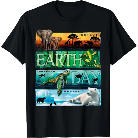 T-Shirts|Protect Preserve Respect Earth Day shirt
