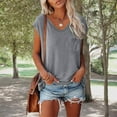 thumbnail image 1 of T Shirts for Women Under 10 V Neck Short Sleev Shirts Summer Fashion Tunic Tops with Pocket Casual Loose Fit Tee Shirt Liquidaciones De Online Sales Recent Orders Saved Items, 1 of 6