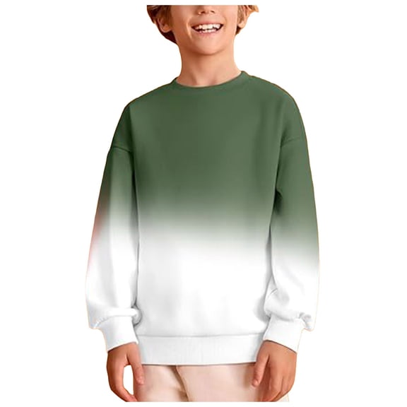 T Shirts for Boys Long Sleeve Girls Oversized Tshirts Kids Long Sleeve Crewneck Shirts Fall Tops Tees 5-14Years Sweatshirts Pullovers Kids
