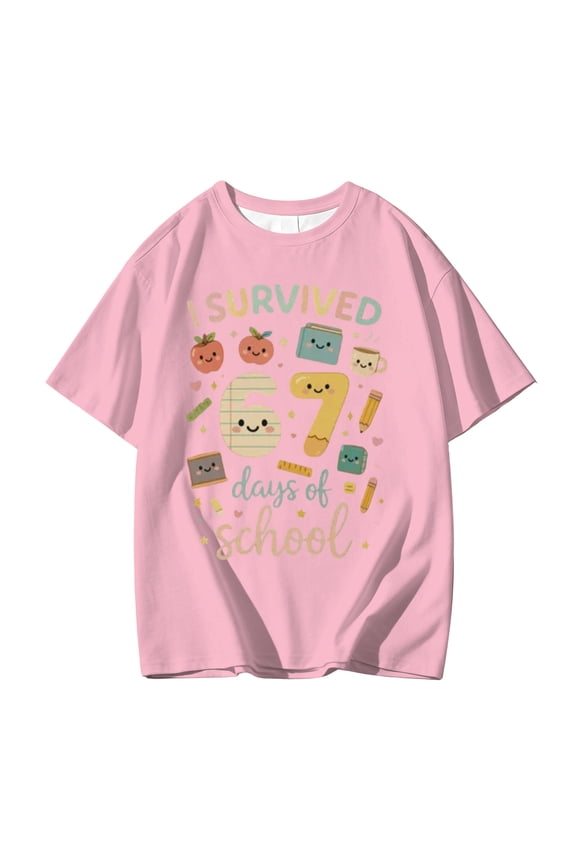 T Shirts for Boys Print Short Sleeve Cool Blend Youth Children Kids Clothing