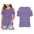 thumbnail image 1 of T Shirts for Girls Crew Neck Short Sleeve Tops Soft Casual Girls School Clothes 3-4 Years, 1 of 5