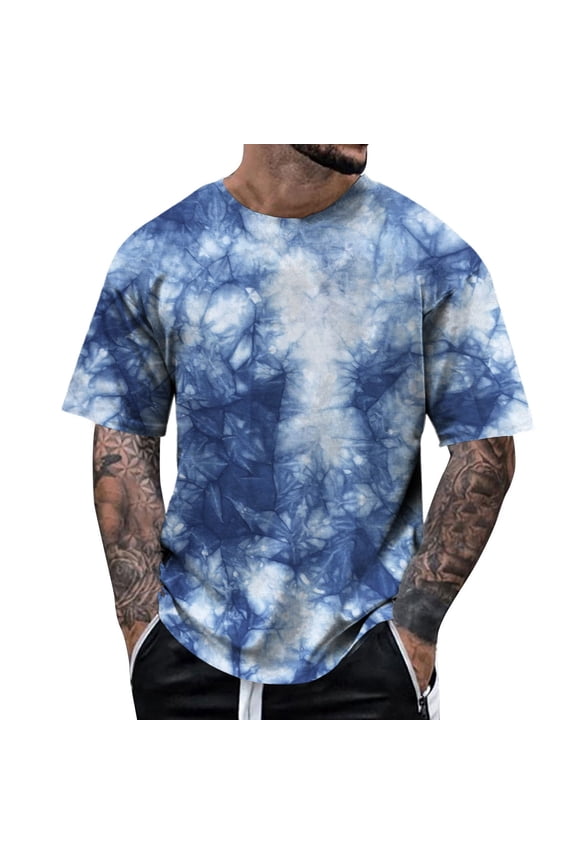 T Shirts for Man Cotton Comfort Slim Fit Crewneck Holiday Tee Tops 4xl Athletic Fit Plain & Logo Basic T-Shirt for Men