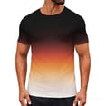 thumbnail image 1 of T Shirts for Man Cotton,Men's Gradient T Shirt Short Sleeve Round Neck Tee Summer Tops, 1 of 9