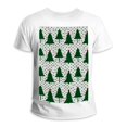 T Shirts for Man, Men's Novelty TShirts, Christmas Retro Tree