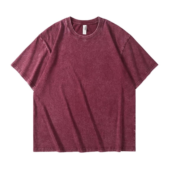 T Shirts for Man,Men's Oversized T-Shirts Loose Fit Vintage Washed Tee Unisex Short Sleeve Casual Shirts Tops