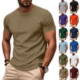 thumbnail image 1 of T Shirts for Man Short Sleeve Crew Neck T Shirts for Men Plain Tshirts Quick Dry Tee Casual Athletic Muscle Tshirt, L, 1 of 6