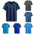 thumbnail image 1 of T-Shirts for Man Short Sleeve Crew Neck T Shirts for Men UV Sun Protection Mens Gym Shirts, 1 of 4